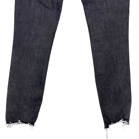 Abercrombie & Fitch Jeans 26 LONG High Rise Super Skinny Ankle Raw Hem Stretch - Picture 6 of 8